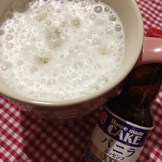 バニラ香る♪ホットほうじ茶ラテ☆